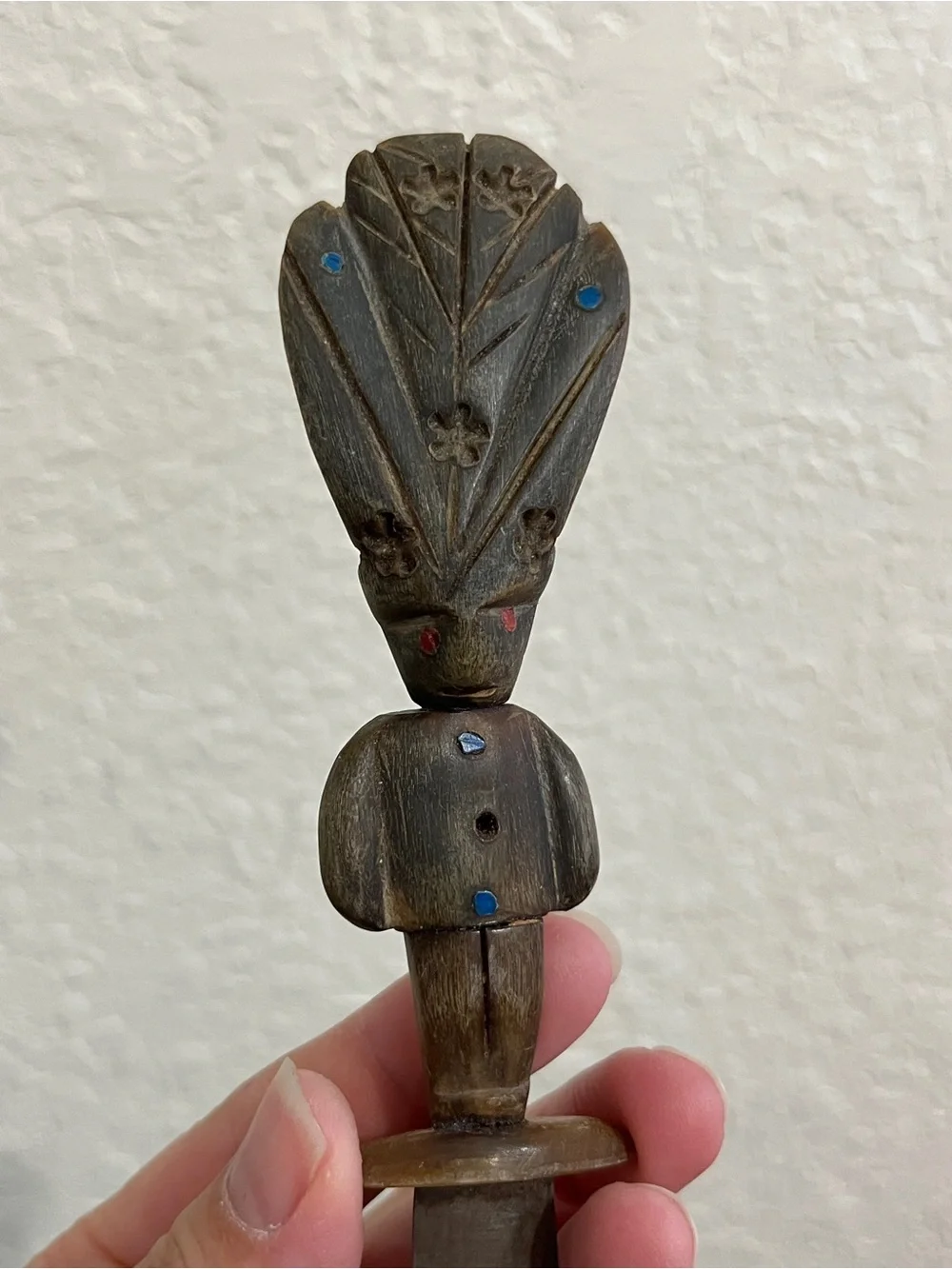 Vintage Mayan Handmade Knife Chichicastenango Guatemala Horn Carved
